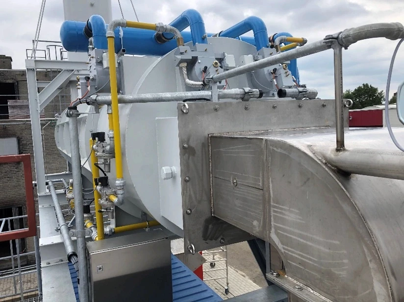 Thermal oxidiser for emission reduction